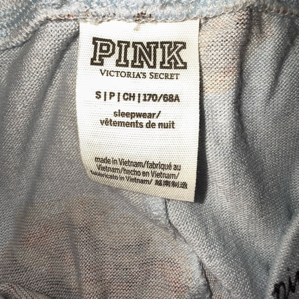 PINK VS Lounge Pants Pancake Print Blue Soft Sleep Pajama - Picture 6 of 8
